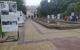 Відкрили виставку про медійників на війні