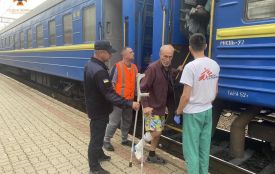 На тернопільський вокзал прибув евакуаційний потяг