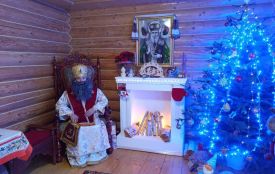 У селі на Тернопільщині відкрили хатинку Святого Миколая