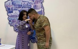 У Тернополі одружився військовий, який приїхав до коханої з Херсона