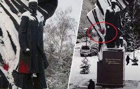 У біографії чимало криміналу і тюремних строків: засудили чоловіка, який облив фарбою пам’ятник Бандері
