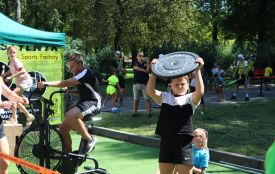 У парку Шевченка влаштували спортивний фестиваль для дітей