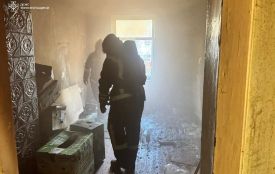 У Бережанах горів житловий будинок