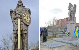У Чорткові освятили пам'ятник Архангелу Михаїлу в честь полеглих в боях воїнів