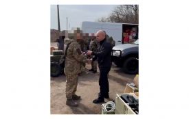 Сергій Надал на фронті у День українського добровольця вручив відзнаки воїнам 105 бригади ТрО (пресслужба Тернопільської міської ради)