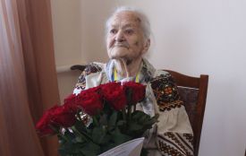 100-річний ювілей відзначила жителька Великих Гаїв Мирослава Жминда