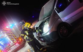 На Шухевича горів автомобіль  Renault
