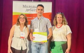 У четвірці кращих учасників проєкту «Молодь дебатує» — учень школи №16 Владислав Галюлько