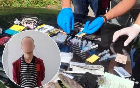 У лісі поблизу Великих Гаїв затримали 30-річного чоловіка, який закопував наркотики