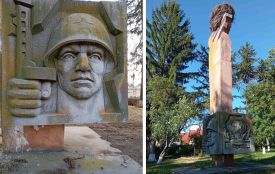 На обеліску радянського солдата на Тернопільщині загніздилися лелеки. Чому пам’ятник не зносять?