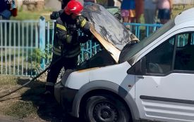 Біля ресторану в Струсові горіла автівка