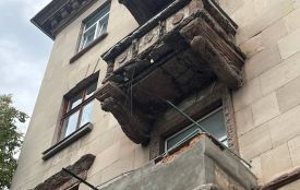 Руйнуються балкони на пам’ятці архітектури у Тернополі: хто має реставрувати?
