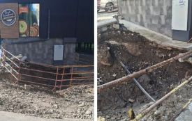 На Громницького частково розрили дорогу: мешканці скаржаться на перекритий заїзд