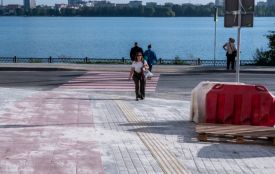 Завершили першу чергу робіт на частині безбар'єрного маршруту з Дружби до Центру