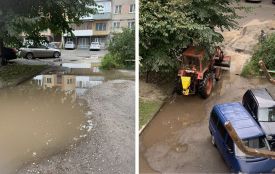«Майже 20 років — по коліна у болоті». Мешканці Лесі Українки обурені станом дороги у дворі