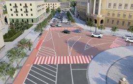 У Тернополі створюють новий безбарʼєрний простір по вулиці Грушевського з висадкою нових дерев (пресслужба Тернопільської міської ради)