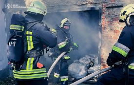 У середмісті Тернополя горів гараж