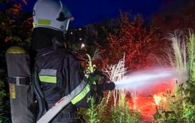 Згоріла закинута будівля на Тарнавського