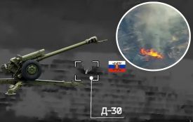 Унікальні кадри знищення ворожої техніки публікують тернопільські воїни-артилеристи