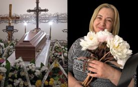 Прощаються із працівницею департаменту соцзахисту Галиною Мацьків. Моляться за душі її доньки та онуки