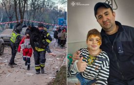 Мої рятувальники прийшли: маленький тернополянин обійняв героїв, котрі врятували йому життя