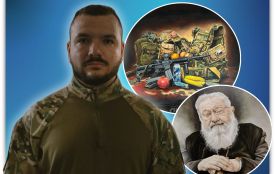 Тримає в руках і пензель, і зброю: тернополянин-воїн намалював портрет, що зберігається в Римі