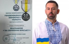 Медик-волонтер з Тернопільщини Андрій Надкевич отримав почесну нагороду від Головнокомандувача