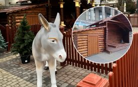 12 грудня на Театральному майдані освятять Різдвяну шопку. Ялинки цьогоріч не буде