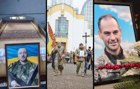 Тернопільщина навколішки зустріла загиблих Героїв Олега Божка, Леоніда Брика та Володимира Сапливого