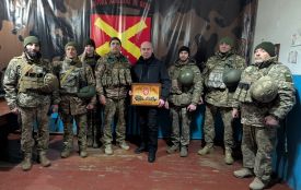 Сергій Надал на фронті передав обладнання для кількох підрозділів (пресслужба Тернопільської міської ради)