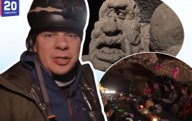 Комаров на Тернопільщині колядував та куштував 12 страв глибоко під землею