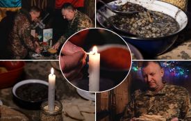 Свята вечеря в окопах: воїни з Тернопільщини показали як відзначають Різдво на передовій