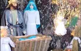 На Кременеччині Різдвяну шопку зробили у незвичному місці