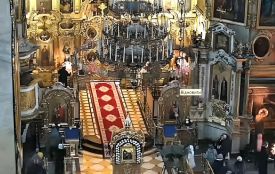 У Почаївській лаврі 7 січня відправили святкове богослужіння: коментарі російською і послання Онуфрія