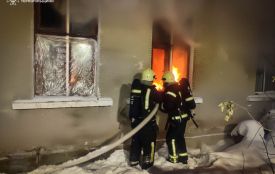 На вулиці Стецька горів житловий будинок