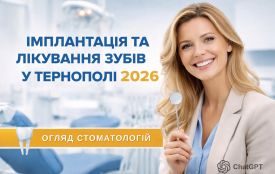 Імплантація зубів в Тернополі у 2026 році: де ставити імпланти, скільки коштує — огляд стоматологій (партнерський проєкт)