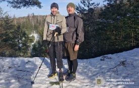 Ветеран на протезі став переможцем зимового трейлу «Щедрик-2026» у Кременці