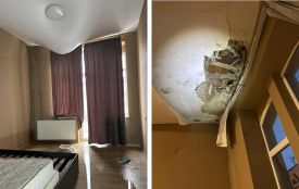 Два тижні заливало квартиру на Валовій. Дах почали ремонтувати після втручання журналістів