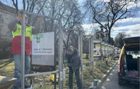 У Тернополі оновлюють конструкцію Алеї памʼяті «Незламні»