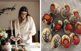Традиції, що оживають у фарбах і дереві: як Ірина Киба з Копичинців створює підсвічники та декор