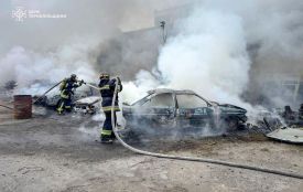 У Кременці горіли чотири автомобілі