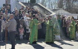 У Тернополі освячують вербу: репортаж з храмів