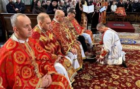 В Архикатедрі Тернополя звершили Чин умивання ніг капеланам