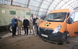 Сергій Надал на фронті передав воїнам 105-ої бригади ТРО автомобіль, квадрокоптери та іншу техніку (на правах реклами)