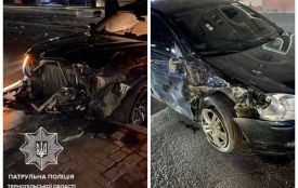 Аварія в центрі Тернополя: зіткнулися BMW та Volkswagen