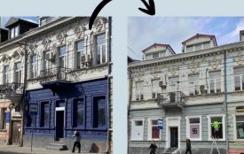 Було-стало: фасад будинку на Руській, 33 перефарбували