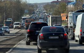 На вулиці Микулинецькій утворився затор