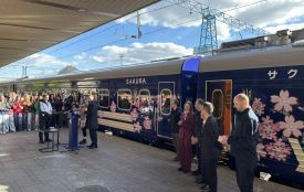 Новий потяг «Сакура» курсуватиме через Тернопіль. Оновили за підтримки залізничників з Японії