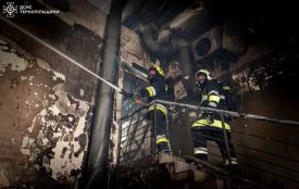 У Тернополі рятувальники ліквідували пожежі, що виникли внаслідок ворожої атаки