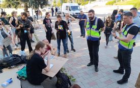 Мітингу біля ОВА не було. Захід не погодили
